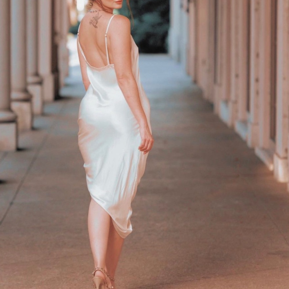 100% silk vintage nightgown made in Italy